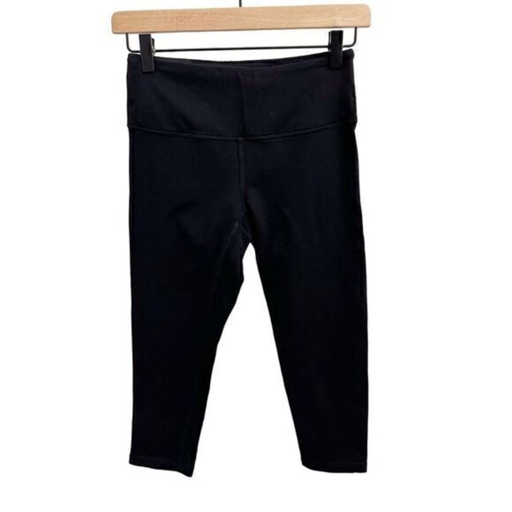 Prana Cropped Activewear Leggings Black Size Small‎